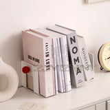 Acrylic Desktop Book Stand High Color Value Textbook Storage Holder Bookshelf Dividers File Organizer For School Office Supplies