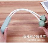Portable Hand-held Double Ball Knock Back Neck Waist Legs Relax Dody Home Hammer Massage Stick Care Tools