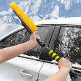Ice Removing Brush Shovel Tools Foldable Snow Scraper Windshield Car Wash Accessory Winter Scraping Tool