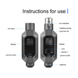 Wired to Wireless Xlr Transmitter Receiver UHF for Audio Mixer Electric Guitar Bass Microphone Transmitters Receivers