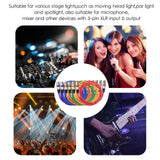 6pcs 1.5M/5ft DMX Stage Cable 3Pin XLR Male to Female for Moving Head Spotlight Par Light Microphone Mixer