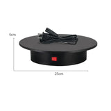 360 Degree Electric Photography Rotating Turntable Display Stand for Jewelry Product Displays 3D Scan Pan with PVC
