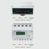 Advanced Smart WIFI Electric Meter - Multifunctional 3-Phase Rail Type for Home with Remote Prepaid Functionality