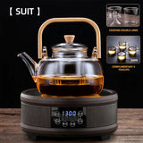 1300W Heater Tea Maker - 1300ml Household Cooking Teapot with Electric Ceramic Stove