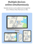 Mini GPS Tracker with Find My APP Reminder for Iphone Locator Smart Bluetooth Anti Lose Children Lage Pet Bags Key Global