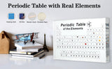 Periodic Table With 83 Kinds Of Real Elements Inside, Acrylic Periodic Table Of Elements Samples, Easy To Read, Creative Gifts For Science Lovers And Students