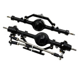 Aluminum Alloy Front And Rear Axle Complete Set CNC hined For RC4WD D90 Yota II RC Rock Crawler Car