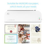 SL289 Desktop Laminator Machine Set - A4 Size Hot and Cold Lamination, Suitable for A4/A5/A6 Laminating Pouches, for Home Office