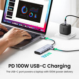 7 in 1 Type Hub with 4K@60HZ C to HDMI RJ45 SD TF Card Reader 3 USB 3.0 Ports for iPhone 15 Pro, ipad mini 6,ipad pro 2021,Huawei Matebook 13,Lenovo Thinkpad T480s,Samsung20