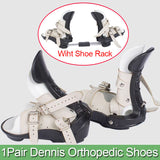 1Pair Adjustable Children Dennis Brown Shoes, For Varus Pedis,O/X-shapedLegs, Medical Corrective Shoes,Wiht Shoe Rack