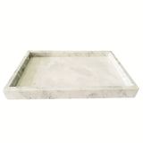 1pc Natural Marble Polished Bathroom Storage Tray, Multi-functional Tray, Toiletries Storage, Towel Tray, Cosmetics Storage, Jewelry Storage, Natural Grain, Fashion And Luxury, Neat And Beautiful, Functional And Practical, Bathroom Decoration
