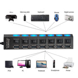 Micro 3.0 4 7 Port Super High Speed Use Power Adapter Hub for Laptop PC Computer(Hab USB Mikro 2.0 / 3.0)USB 集线器