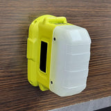 12 PCS 18V Cordless Tool & Battery Mounts Hangers Holders Brackets Yellow-Green Plastic For Ryobi