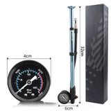 High 300psi Bicycle Cycg 360° Rotatable Hose Aluminum Alloy Pump Built-in Pressure Gauge