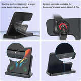 3 in1 Wireless Charger Stand for S22 S21 S20 S10 Ultra Note Galaxy Watch 5 4 Active Buds 15W Fast Charging Dock Station Hot Sale