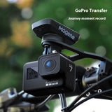 ESLNF Road Sports Camera Base Outdoor Mountain Bike Stainless Steel Extension Stand Cycg Stopwatch