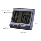 Digital Kitchen with Strong Magnet Back Stand Hanging Hole Loud Alarm Large LCD Display Cooking Timer Clock