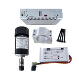 Air Cooled 0.2KW Spindle Motor 200W ER11 52mm Clamp Speed Governor Power Supply DIY CNC hine Kit 24V DC 10000RPM