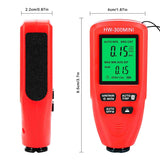 HW-300MINI Coating Thickness Gauge 0-2000UM Measuring Paint Tools Portable Car Coating Thickness Measurer Black