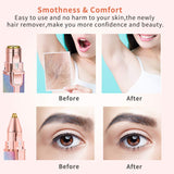 2023 hot sell facial shaver women electric rechargeable portable electric epilator 2 in 1 eyebrow trimmer