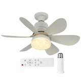 Fans Lights Crystal Fandelier 3000K-6500K 3 Speed Remote Control LED Ceig Fan For Bedroom/Garage/Kitchen
