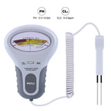 PC102 Portable Water Tester Digital 2 in 1 PH & Chlorine Level CL2 Meter Detector for Swimming Pool Spa Quality analyzer