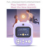 Instant Print for Kids 1080P Digital Video Camera Dual Len 2.4 Inch IPS Screen Birthday Festival Gift