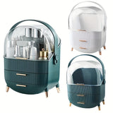 Organize Your Beauty Routine with This Large Capacity Cosmetic Storage Box with Drawer!