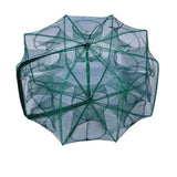 Strengthened 6-20 Holes Automatic Net Shrimp Cage Nylon Foldable Crab Fish Trap Nets Cast Folding Fishing Network