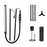 Flexible Gooseneck LED Lamp - 360° Rotation, Remote Control, Adjustable Brightness for Indoor