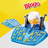 Family Lotto Traditional Bingo Game Set Educational Games Deluxe Lucky Ball hine for Home Travel Holiday Bar Party
