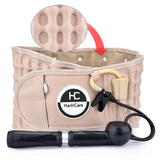 Iatable Massager Decompression Back Belt Lumbar Support Waist Air Traction Brace Spinal Backache Relief Strap Unis