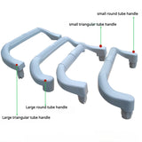 1PC Hand Push Plate Collection Cart Hotel restaurant three layer push cart removable plastic handle replacement