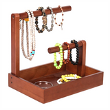 Necklace Show Jewelry Organizer Rack Bracelet Bangle Holder Tabletop Watch Display Holder-B