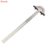 Woodworkers Edge Rule Woodworking Protractor Measure Tool Protractor Round Head Rotary Accuracy Angle Rule Carpentry Tool