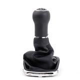 New 5 Speed Gear Shift Knob Gaitor Boot Black PU Leather Replacement for VW Golf Bora Jetta GTi 4 1999-2004