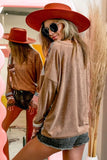 European And American Fall Color-blocking Diamond Long Sleeve Pullover Round Neck T-shirt