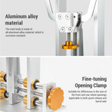 Truing Stand Bike Wheel Alignment with Dial Gauge for Quick Release and Thru-Axle Bicycle Repair Tool