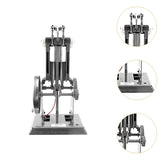 Diesel Model Internal Combustion Engine - Stainless Steel Educational Toy for Physics Class, Lab Teaching Tool for DIY Students