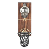 Creative Bottle Wooden Wall Mounted Basketball Court Opener Beer Personalized Magnetic Fridges Stickers For Home/Bar