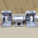 550W Dental laboratory polisher with double puff wheel and polishing wax for dental laboratory polisher