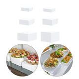 6 Pieces Acrylic Display Boxes - 5 Sided Nesting Risers For Food, Jewelry, Cosmetics, Collectibles