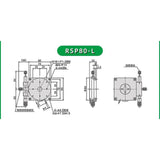 High precision R-axis precision manual rotary platform sliding table precision bearing linear table bearing 9.8N 40mm RSP40-L