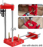 Woodworking Drill Accurate Positioner Portable Jig Tool Hand Carpenter Locator Rust-Proof Hole Drilg