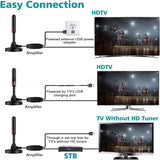 High Gain Digital Indoor And Outdoor Ground Wave Vehicle Mounted DTMB Dvb-t2 TV Antenna With Amplifier