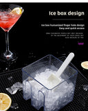 Portable Chopper Box Crusher Shaved Ice hine Hand Crank Maker for Making Drin Home