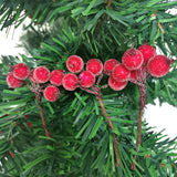 Crystal Imitation Fruit Xmas Tree Wedding Decoration Wreath (10pcs/pack) 4 * 7cm Christmas Berry wer Bundle