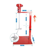 Handheld 20L paint pneumatic liquid mixer lift 2600r/min