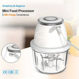 Mini robot kitchen, motor 28001 rpm, USB charging, rechargeable lithium battery, very suitable for cutting meat.