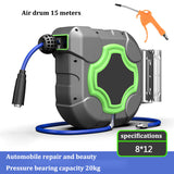 Automotive Irrigation Tube Drum Automatic Retractable Reel Dedicated Car Repair Air Hose Collector Pipe